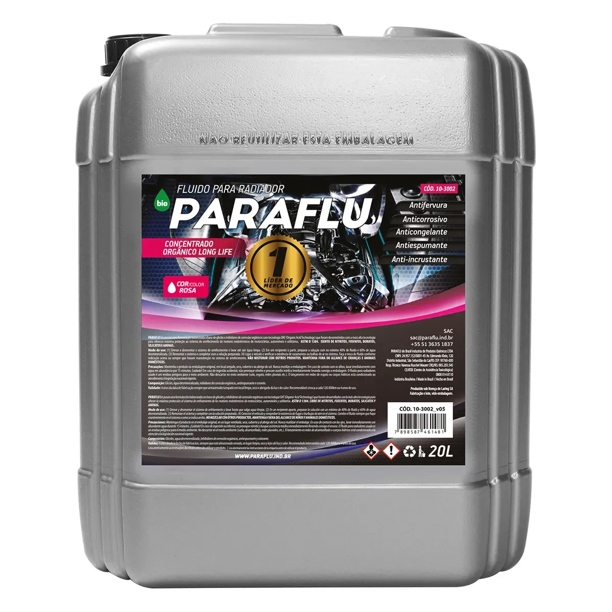 ADITIVO RADIADOR CONCENTRADO 20 LT ROSA 3002