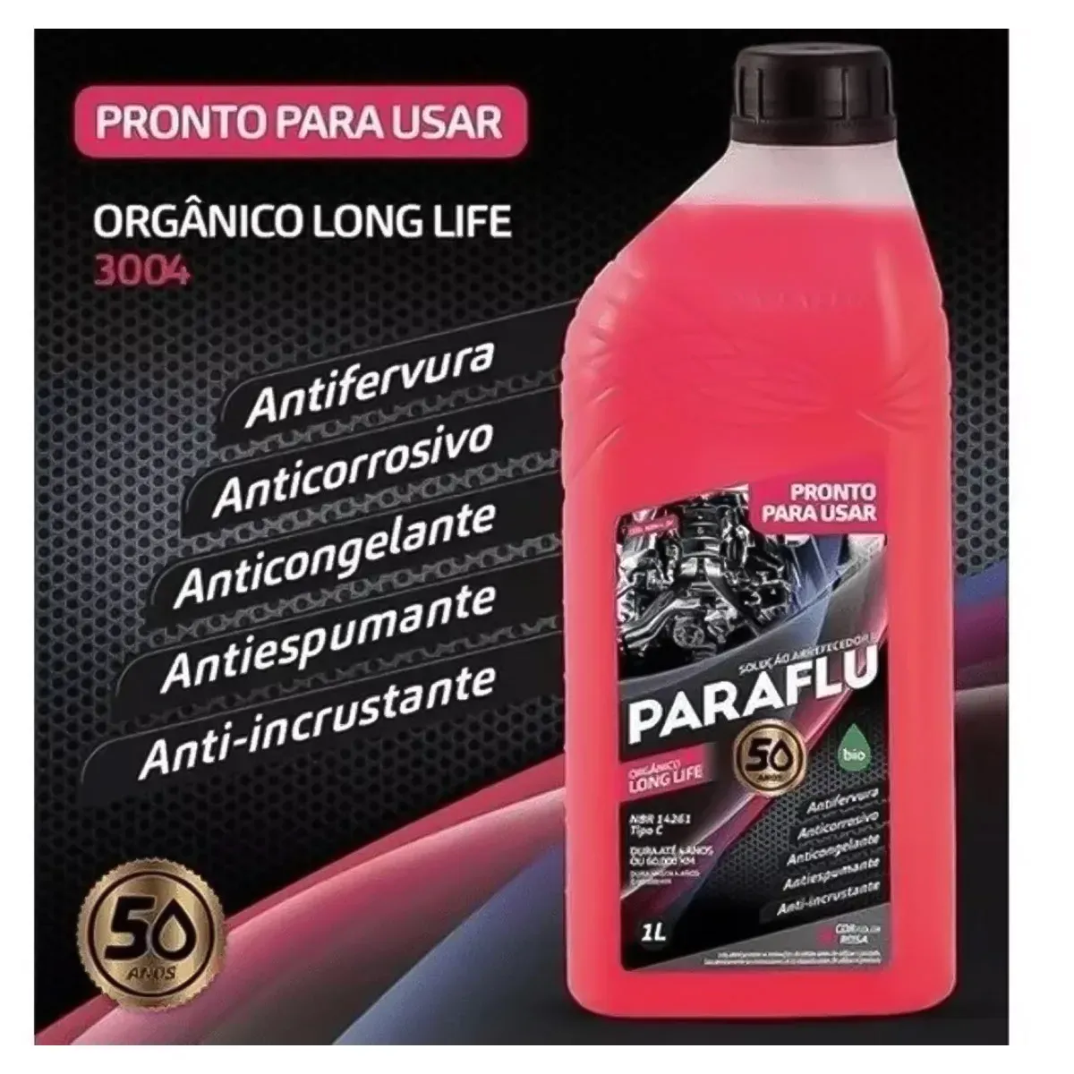 ADITIVO RADIADOR PRONTO/USO 1 LT ROSA 3004